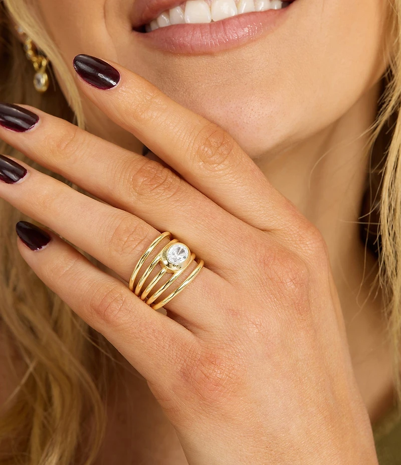 Melinda Maria She's a Boss Stacked Ring