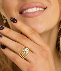 Melinda Maria She's a Boss Stacked Ring