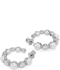 Melinda Maria She's An Icon Resin Pearl Small Hoop Earrings