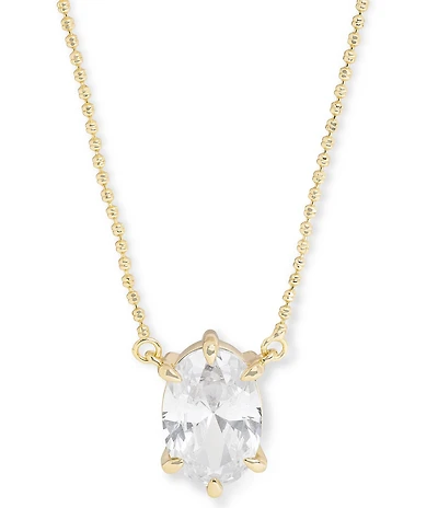 Melinda Maria She's On Point Rhinestone Short Pendant Necklace