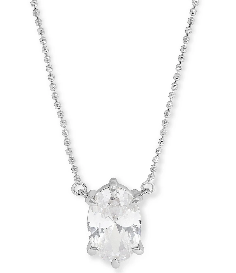 Melinda Maria She's On Point Rhinestone Short Pendant Necklace