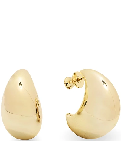 Melinda Maria So Smooth Puffy Teardrop Hoop Earrings