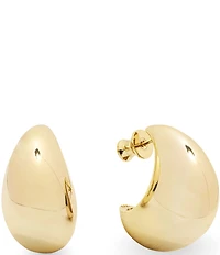 Melinda Maria So Smooth Puffy Teardrop Hoop Earrings