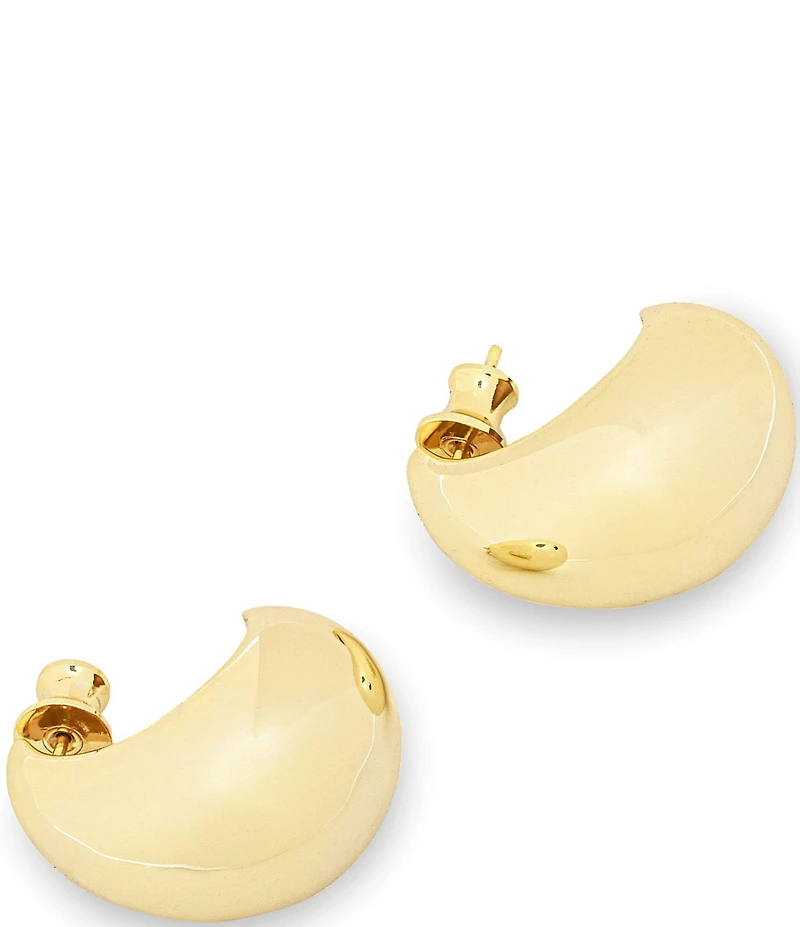 Melinda Maria So Smooth Puffy Teardrop Hoop Earrings