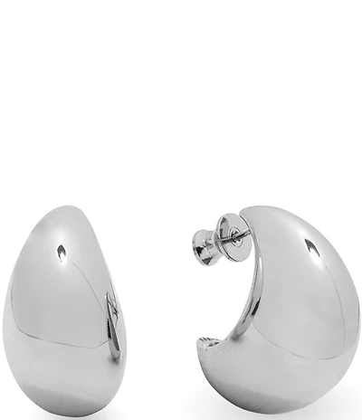 Melinda Maria So Smooth Puffy Teardrop Hoop Earrings