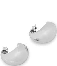 Melinda Maria So Smooth Puffy Teardrop Hoop Earrings