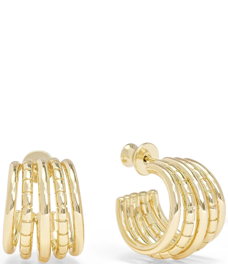 Melinda Maria Talon 5 Row Hoop Earrings