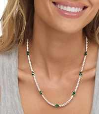 Melinda Maria Maven Tennis Necklace