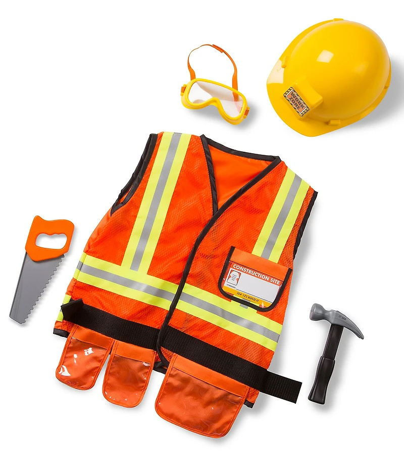Melissa & Doug Construction Worker Dress-Up Costume