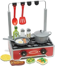 Melissa & Doug Deluxe Wooden Cooktop Set