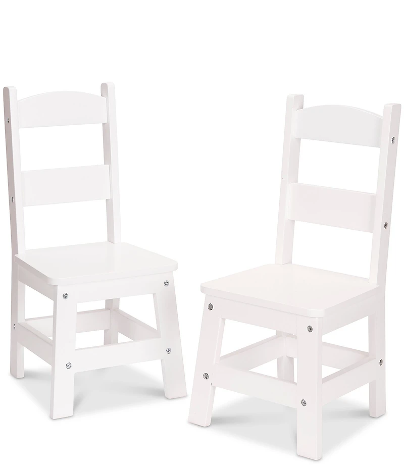 Melissa & Doug Kids 2 Child-Size Hardwood Chairs