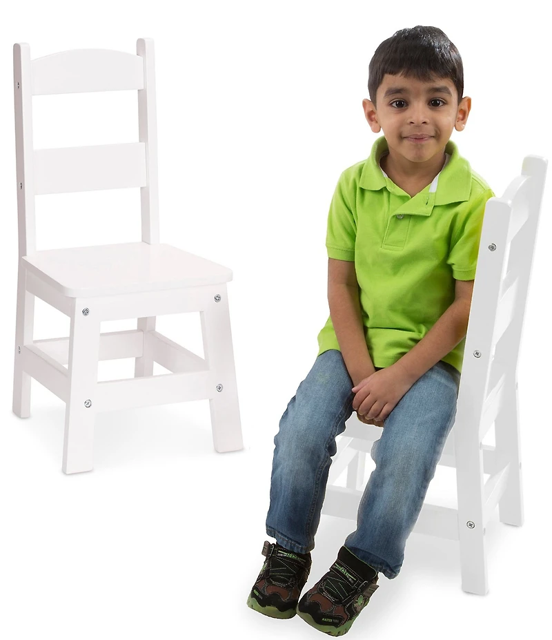 Melissa & Doug Kids 2 Child-Size Hardwood Chairs