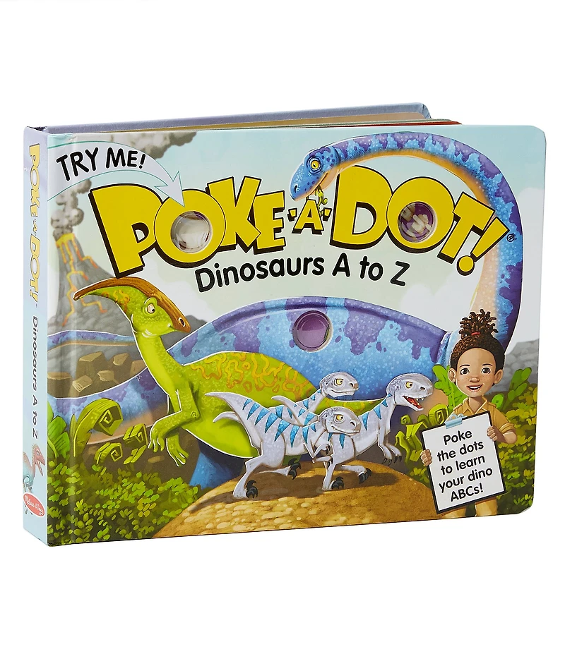 Melissa & Doug Poke-a-Dot - Dinosaurs A to Z Board Book