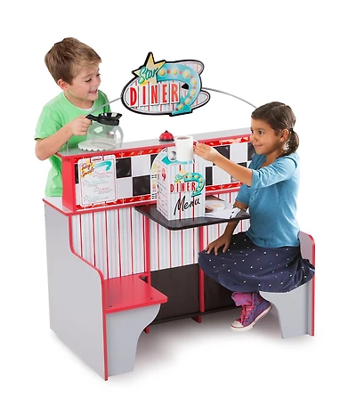 Melissa & Doug Star Diner Restaurant Two-Side Play Set