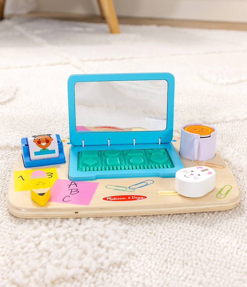 Melissa & Doug Wooden Work & Play Desktop Activity Board