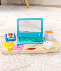 Melissa & Doug Wooden Work & Play Desktop Activity Board