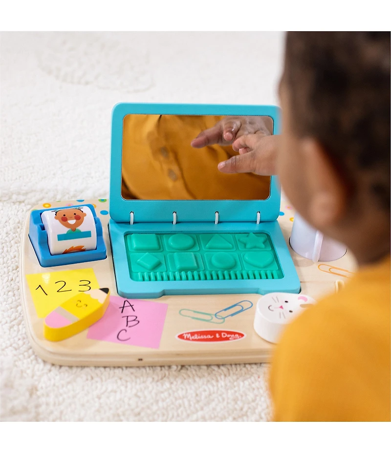 Melissa & Doug Wooden Work & Play Desktop Activity Board