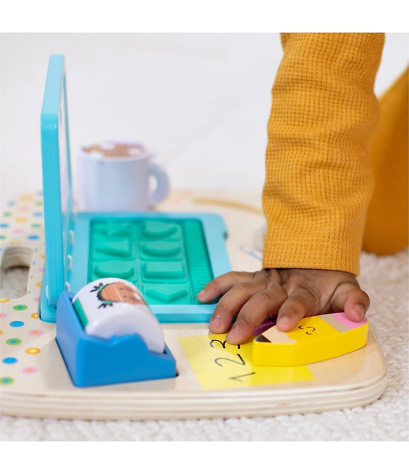 Melissa & Doug Wooden Work & Play Desktop Activity Board