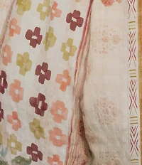 MELLODAY Coordinating Printed Pull-On Pleated Wide Leg Ankle Pants