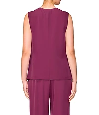 MELLODAY Coordinating V-Neck Button Front Vest