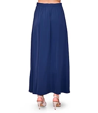 MELLODAY Crepe A-Line Maxi Skirt