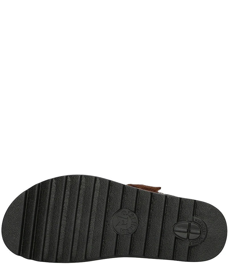 Mephisto Dakota Slingback Snake Embossed Leather Sandals