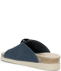Mephisto Hariana Nubuck Buckle Slide Sandals