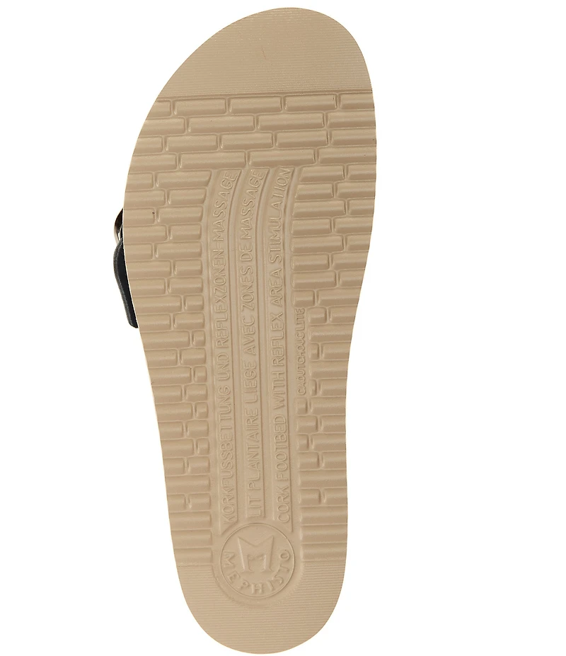 Mephisto Hariana Nubuck Buckle Slide Sandals