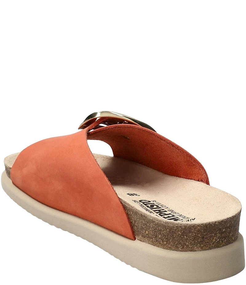 Mephisto Hariana Nubuck Buckle Slide Sandals