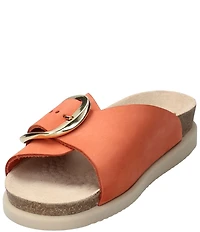 Mephisto Hariana Nubuck Buckle Slide Sandals