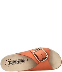 Mephisto Hariana Nubuck Buckle Slide Sandals