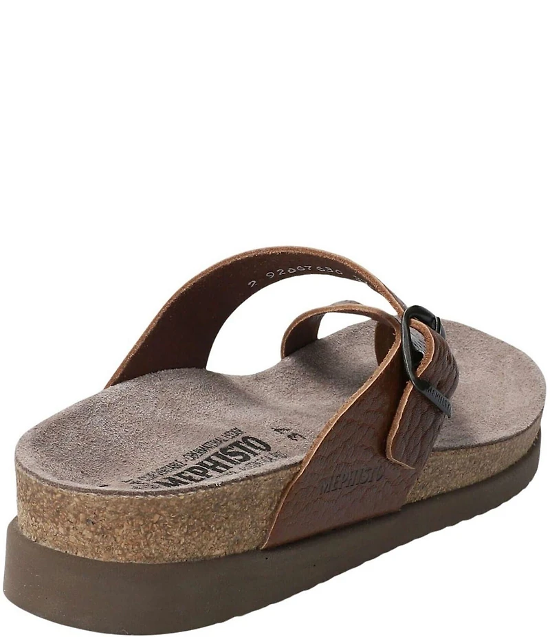 Mephisto Helen Buckle Detail Leather Casual Sandals