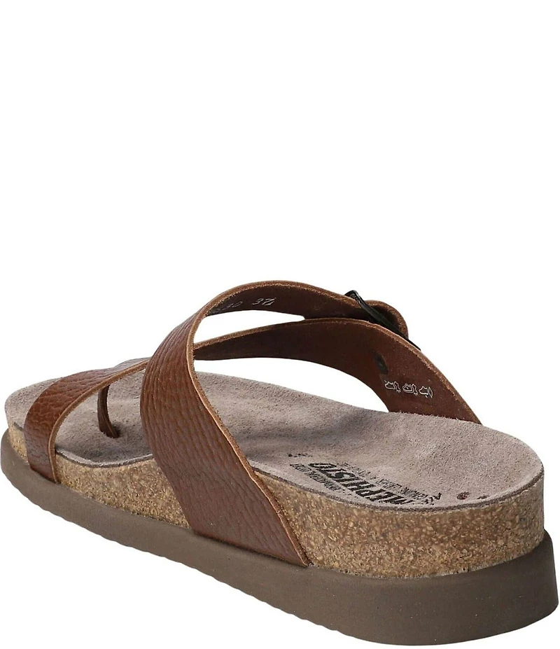 Mephisto Helen Buckle Detail Leather Casual Sandals