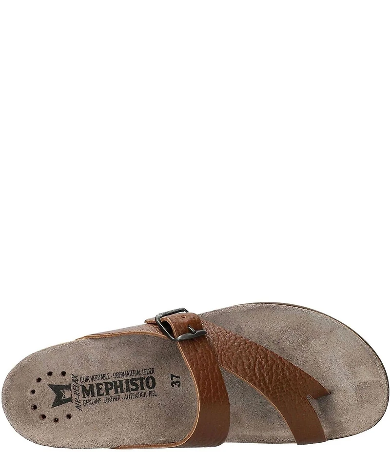 Mephisto Helen Buckle Detail Leather Casual Sandals