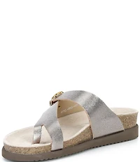 Mephisto Helen Buckle Detail Leather Casual Sandals