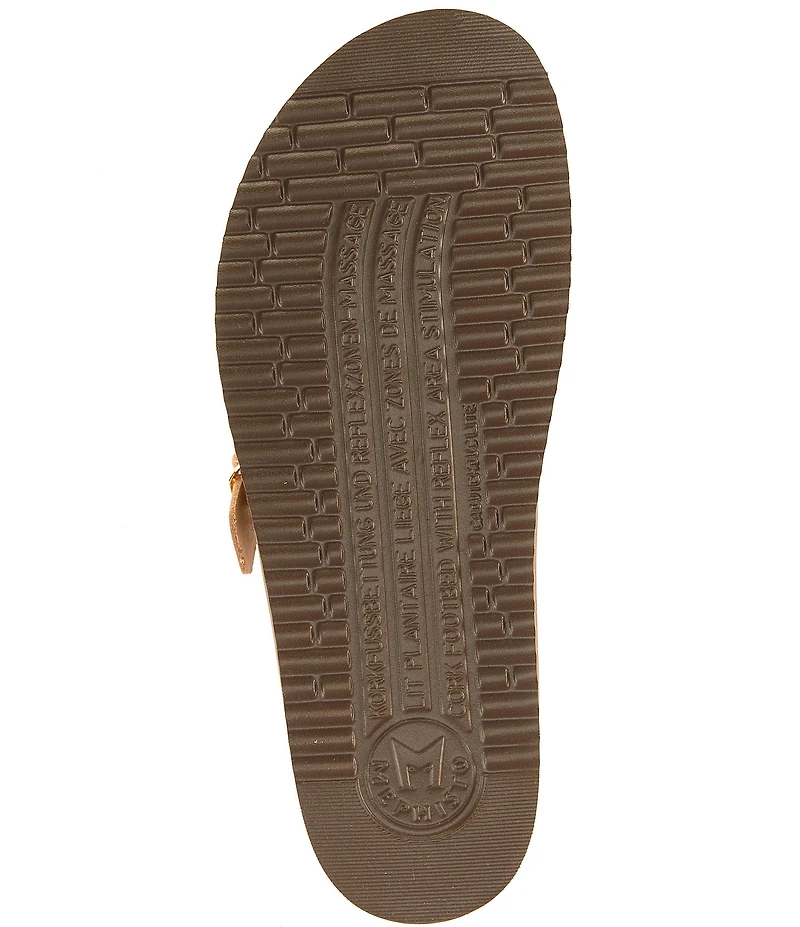 Mephisto Helen Buckle Detail Leather Casual Sandals