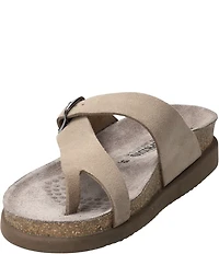 Mephisto Helen Buckle Detail Leather Casual Sandals