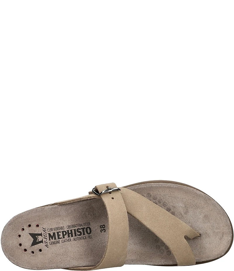 Mephisto Helen Buckle Detail Leather Casual Sandals