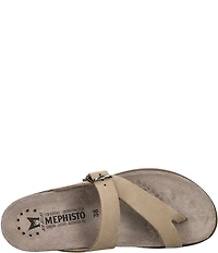 Mephisto Helen Buckle Detail Leather Casual Sandals