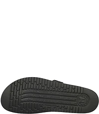 Mephisto Helen Buckle Detail Snake Embossed Leather Casual Sandals