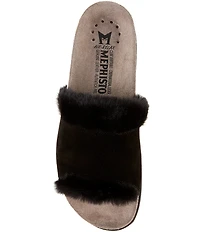 Mephisto Hemeline Velvet Leather Slides