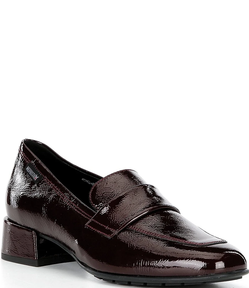 Mephisto Josephine Patent Leather Loafer Pumps