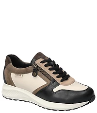 Mephisto Kim Suede and Leather Zipper Sneakers