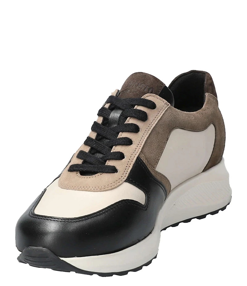 Mephisto Kim Suede and Leather Zipper Sneakers