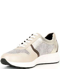 Mephisto Kim Suede and Leather Dotted Zipper Sneakers