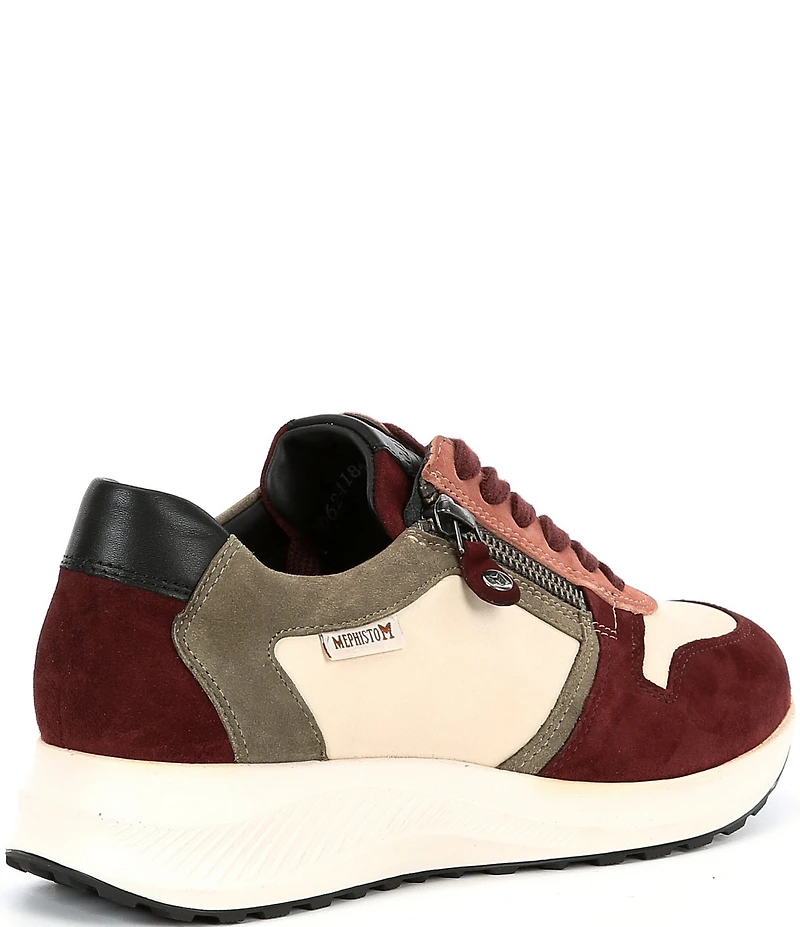 Mephisto Kim Suede Zipper Sneakers