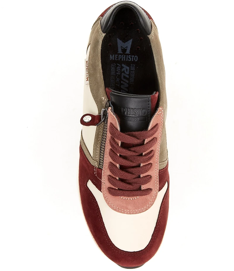 Mephisto Kim Suede Zipper Sneakers