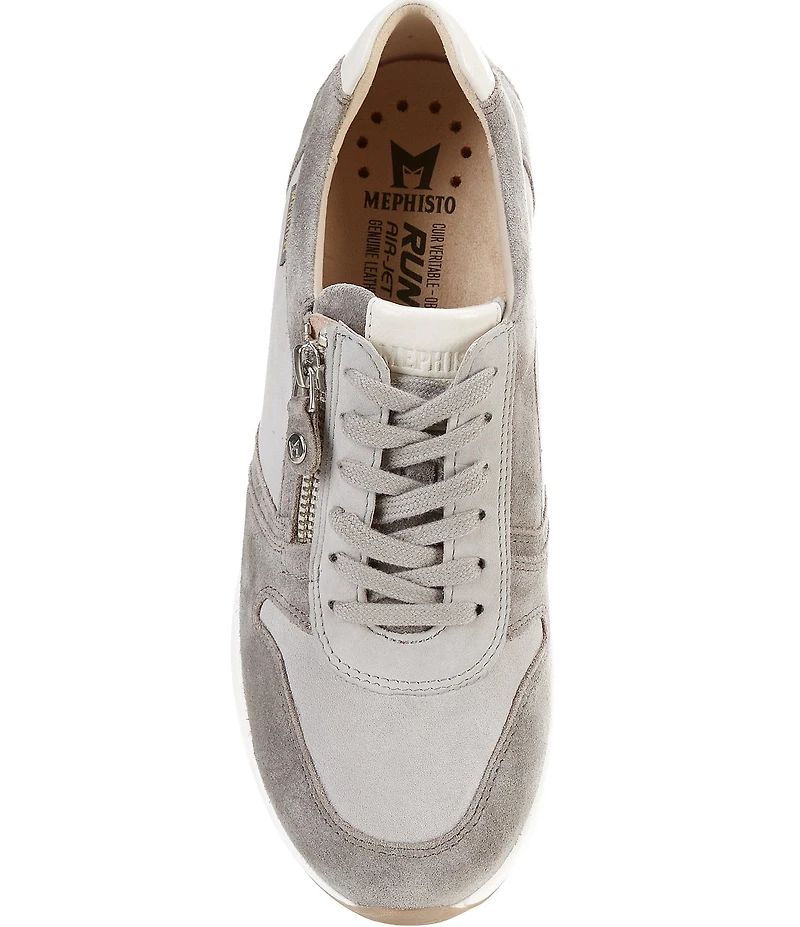 Mephisto Kim Suede Zipper Sneakers