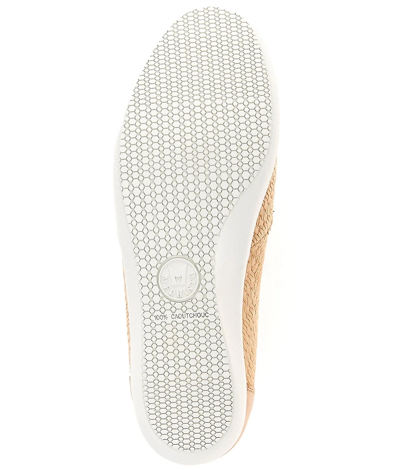 Mephisto Korie Woven Leather Slip-On Flats