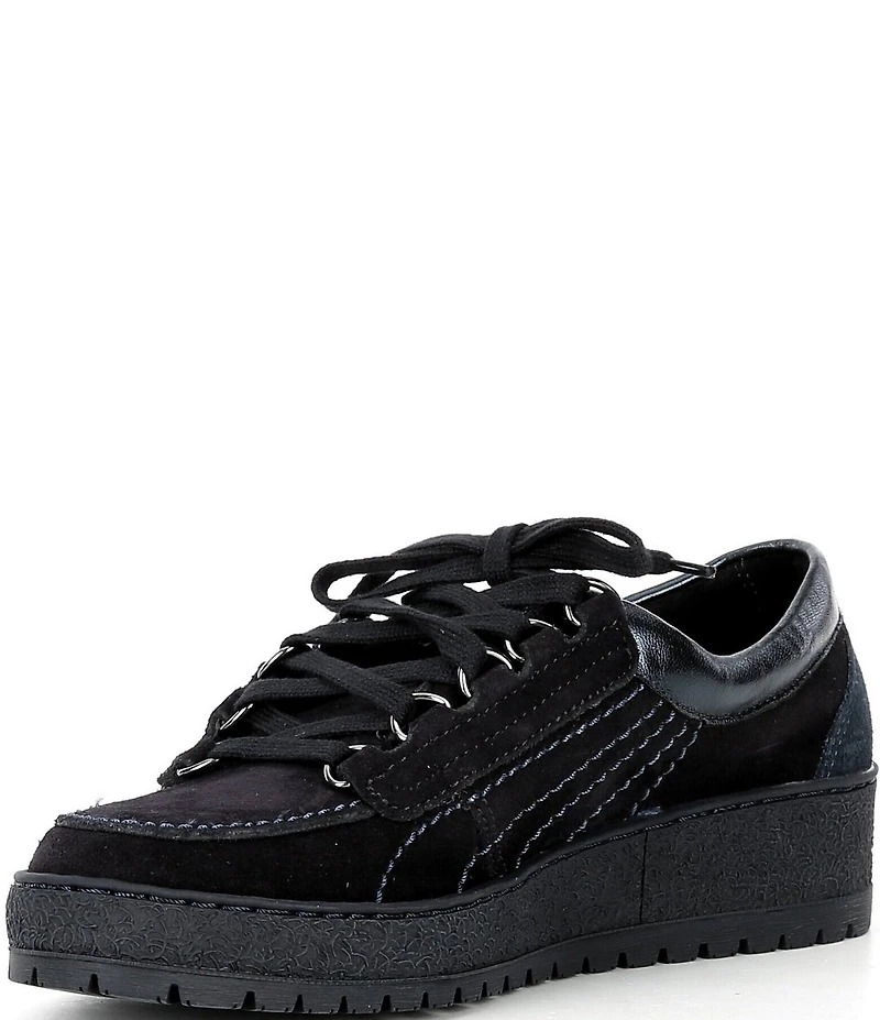 Mephisto Lady Velvet Lace Up Sneakers